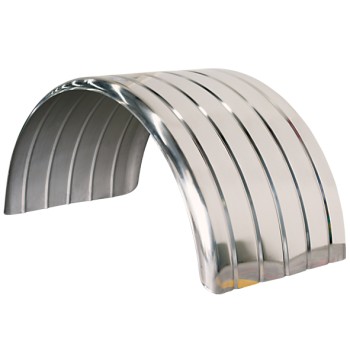 Lelox Ribbed Mudguard - Aluminium